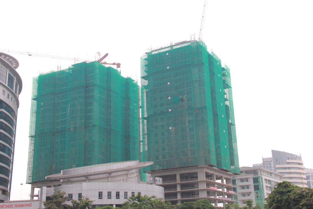 Dự án đang thi công tới mặt sàn tầng 23