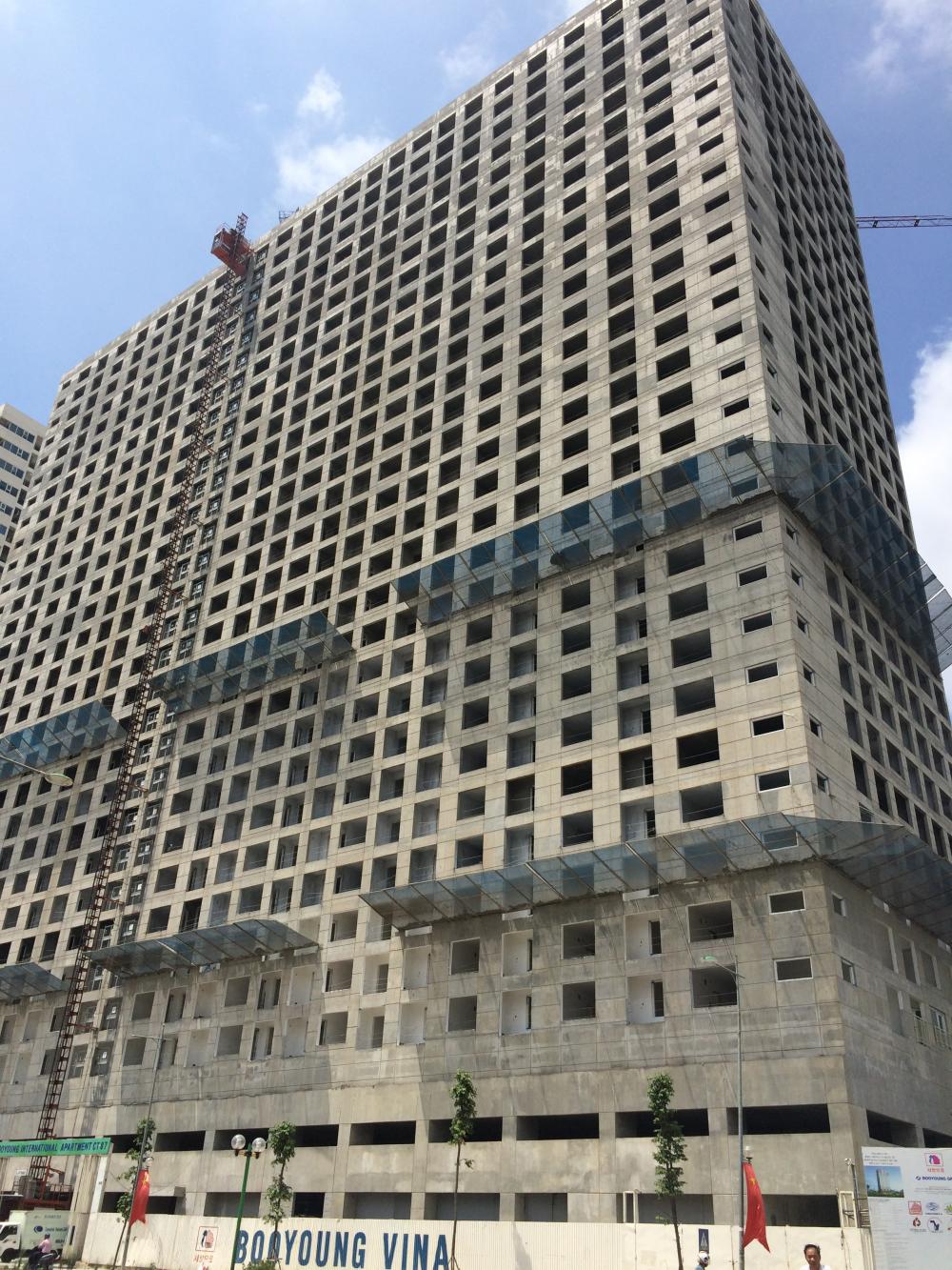 Tòa CT7 đã cất nóc