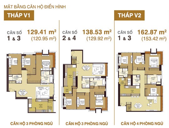 Thiết kế căn hộ 138.53 m2