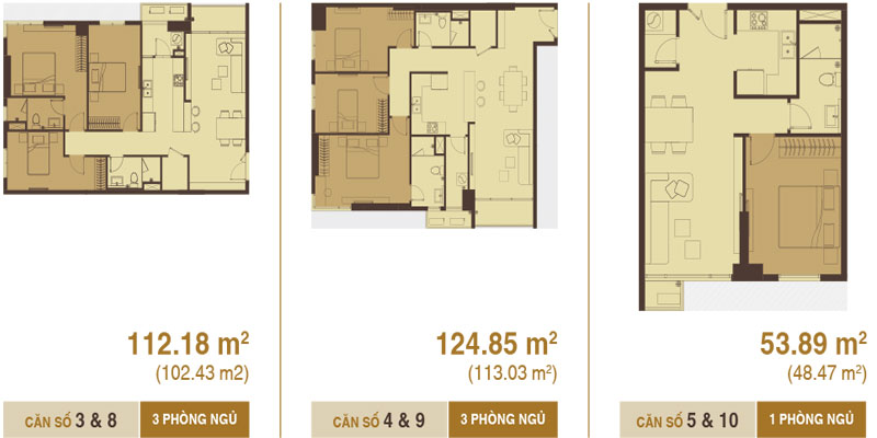 Thiết kế căn hộ 124.85 m2