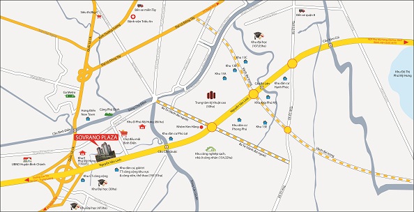 Vị trí dự án Sovrano Plaza Vị trí của Khu liên hợp Sovrano Plaza | ảnh 1