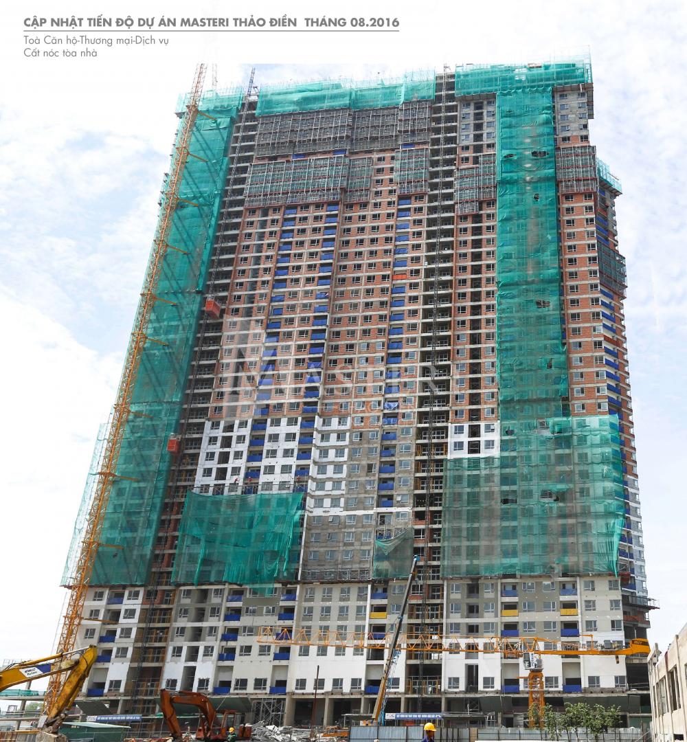 Tòa căn hộ - thương mại - dịch vụ hiện đang cất nóc
