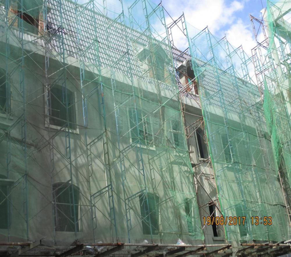 Tô tường mặt sau căn n2-n10