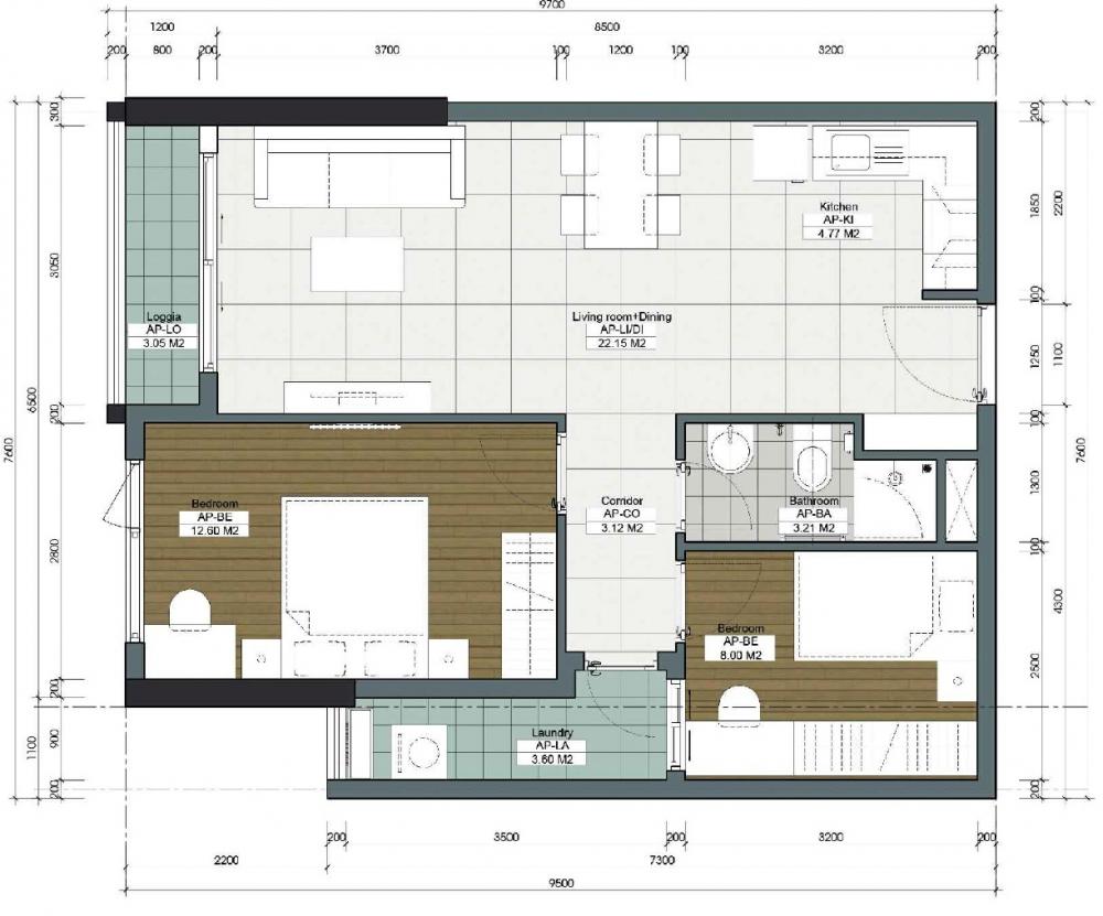 Thiết kế căn hộ 40