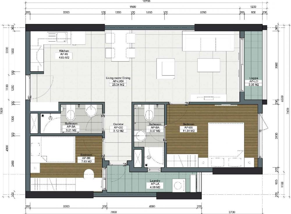 Thiết kế căn hộ 32