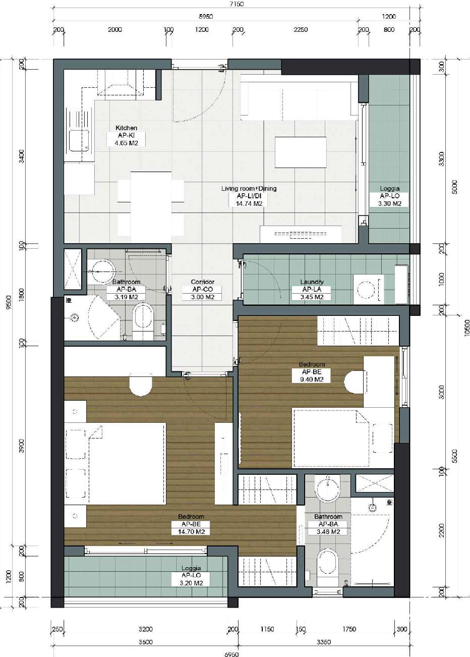 Thiết kế căn hộ 24