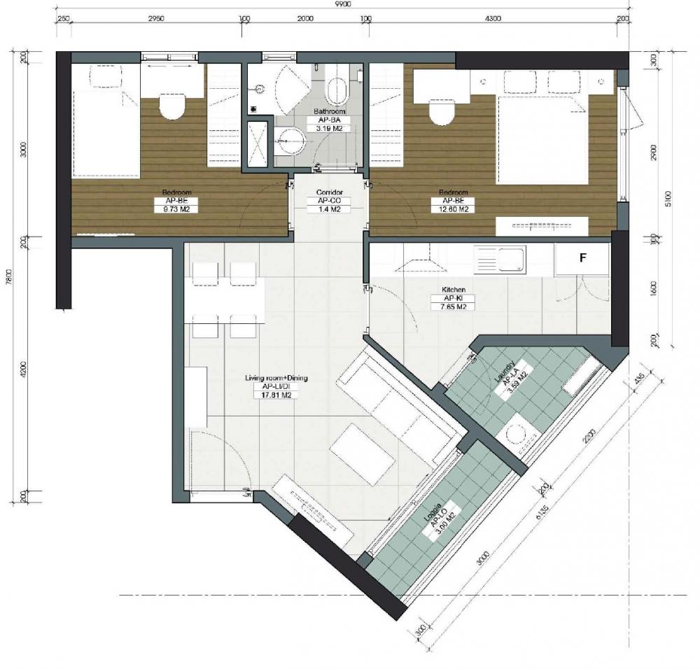 Thiết kế căn hộ 34