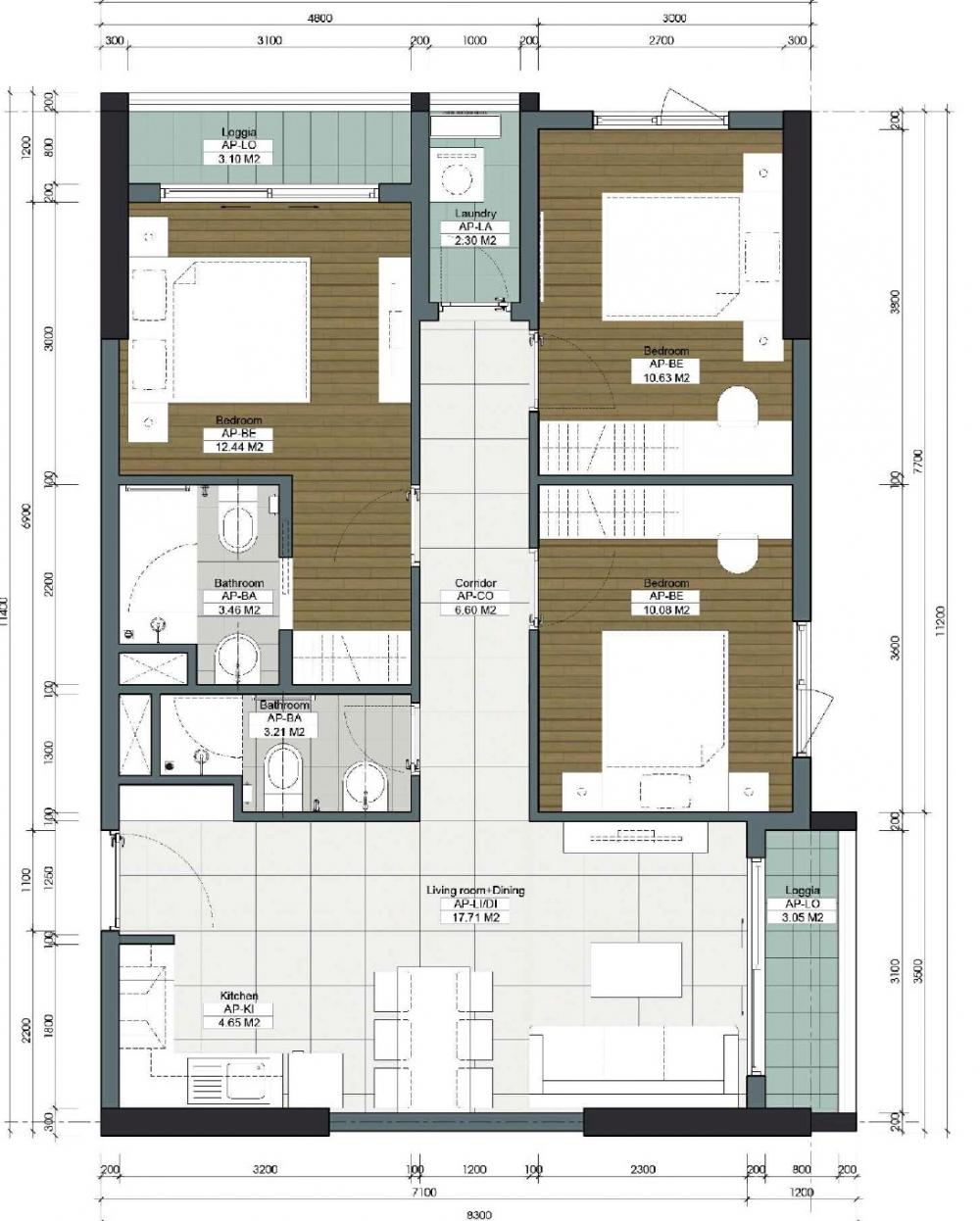 Thiết kế căn hộ 17