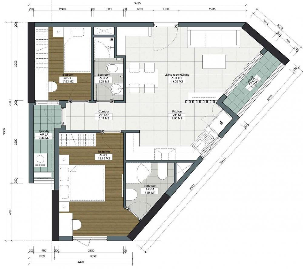Thiết kế căn hộ 35