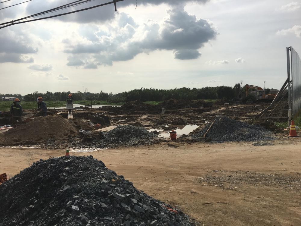 Dự án đang san lấp mặt bằng