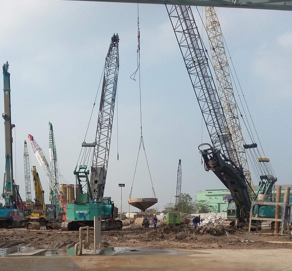 Dự án đang thi công móng