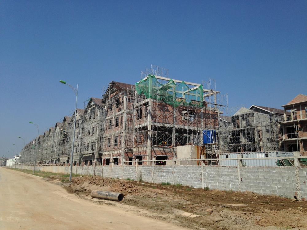Dự án đang hoàn thiện thô các căn biệt thự, liền kề