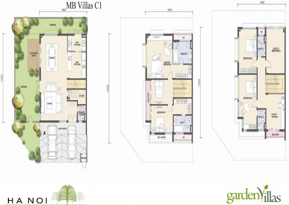 Thiết kế biệt thự C1